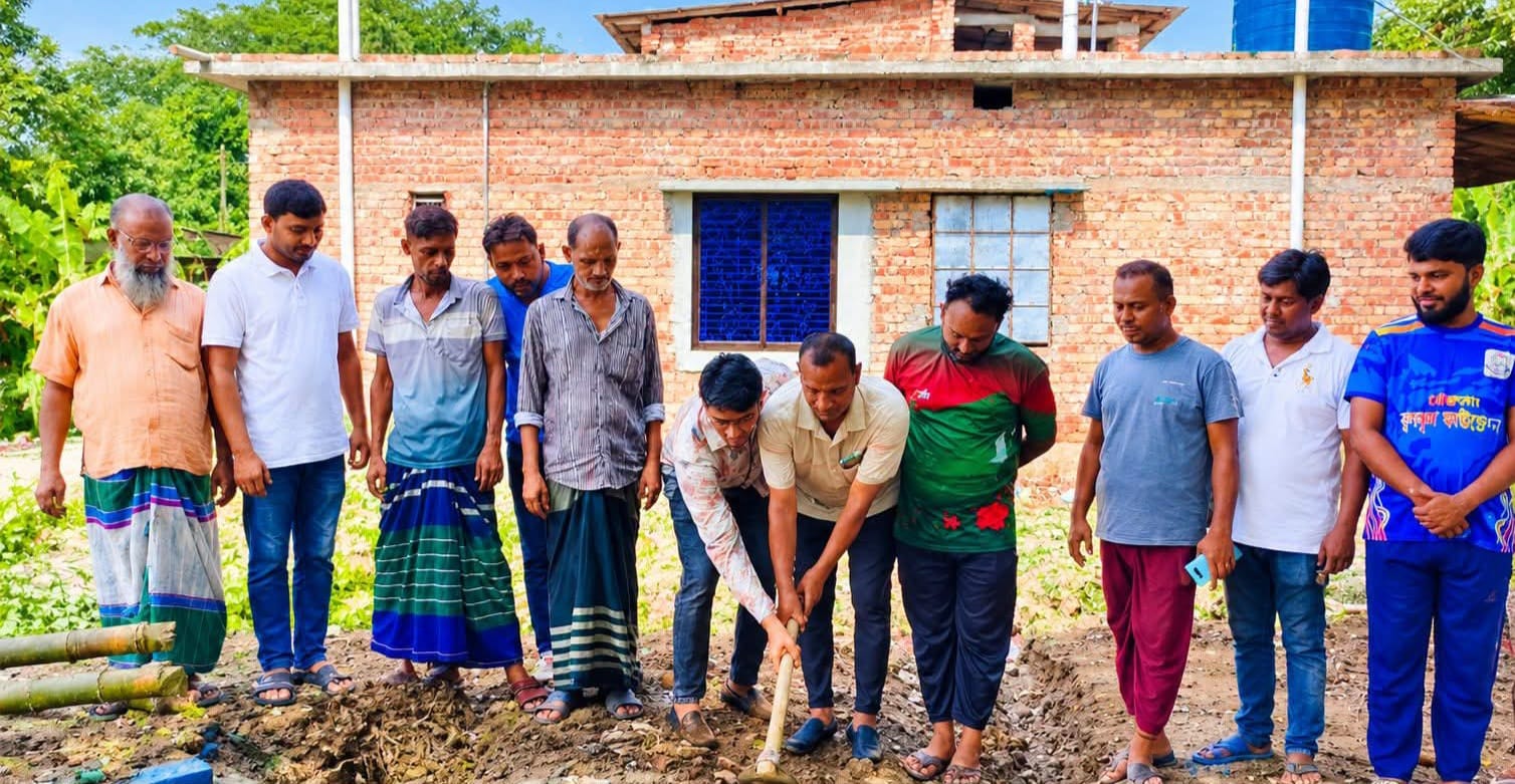 আট্টাকী অগ্রণী ক্লাবের নতুন ভবনের ভিত্তিপ্রস্তর স্থাপন